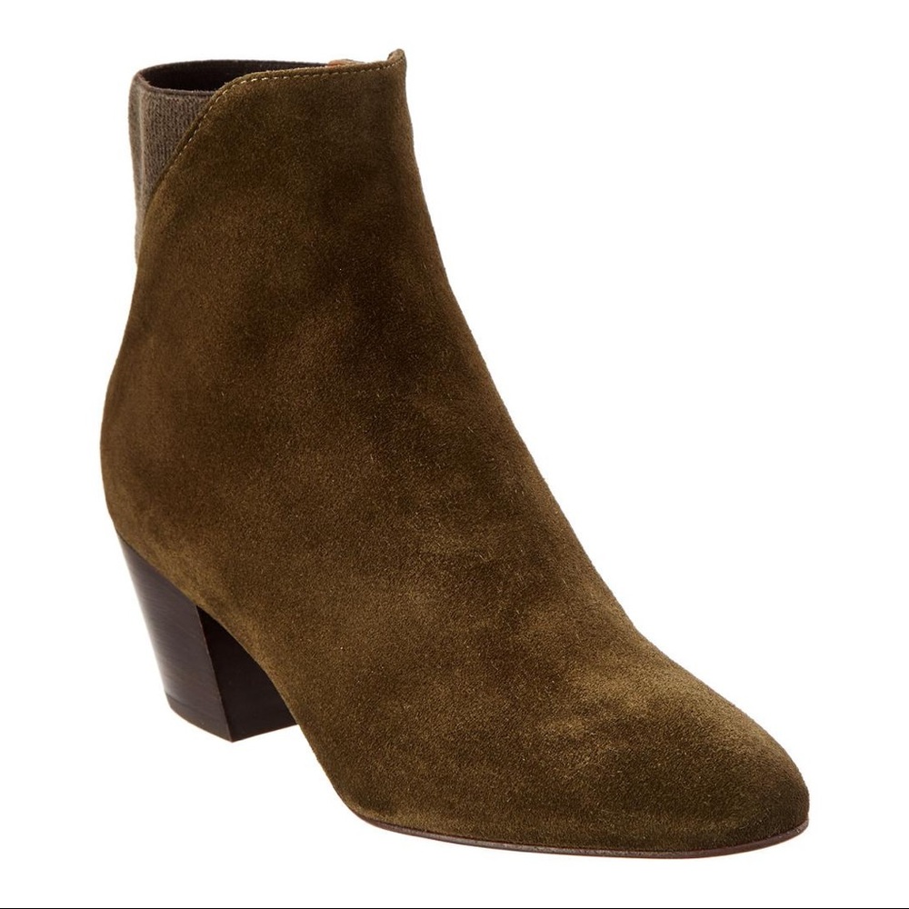 Aquatalia Flaviana Heel Bootie in Chestnut size 8.5